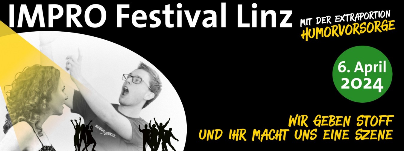 Einladung zum Improfestival Linz am 6.4.2024