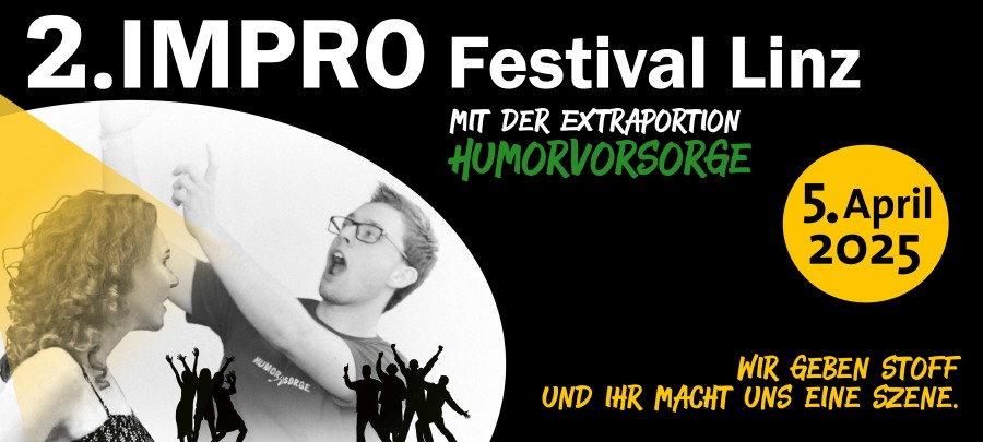 Einladung zum Improfestival Linz am 5.4.2025